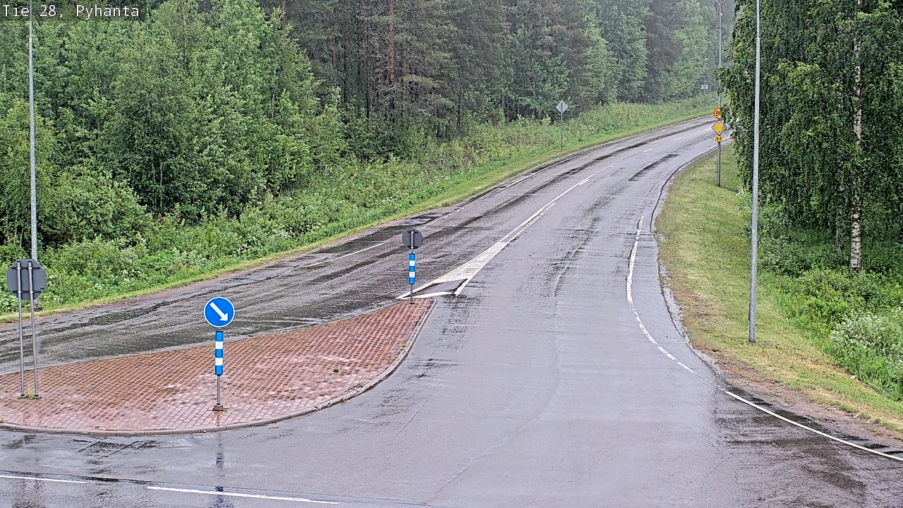 Kelikamerat Kuva Tie 28 Pyhäntä, Pyhäntä, Pohjois-Pohjanmaa