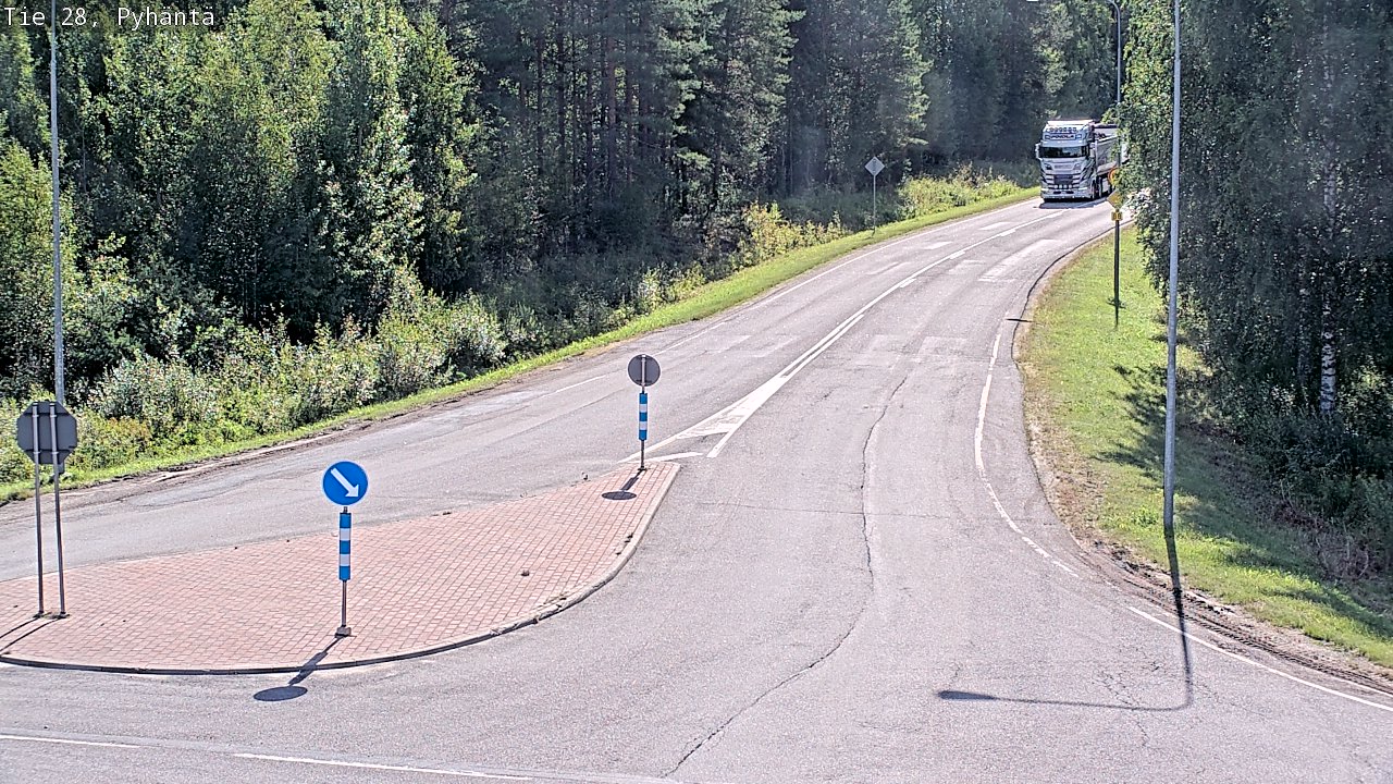 Kelikamerat Kuva Tie 28 Pyhäntä, Pyhäntä, Pohjois-Pohjanmaa