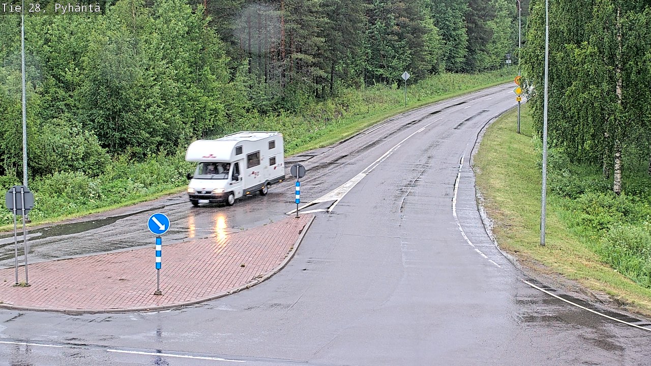 Kelikamerat Kuva Tie 28 Pyhäntä, Pyhäntä, Pohjois-Pohjanmaa