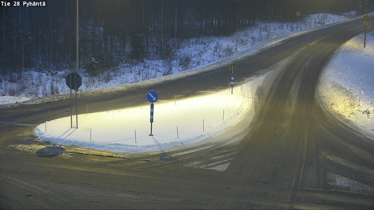 Weather Camera Image Road 28 Pyhäntä, Pyhäntä, Pohjois-Pohjanmaa