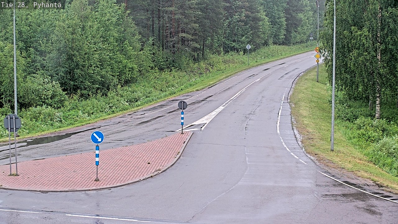Kelikamerat Kuva Tie 28 Pyhäntä, Pyhäntä, Pohjois-Pohjanmaa