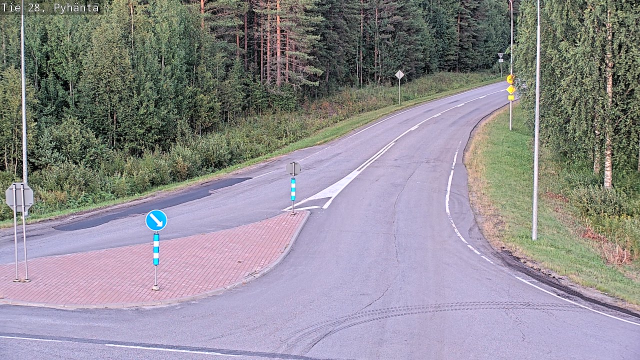 Kelikamerat Kuva Tie 28 Pyhäntä, Pyhäntä, Pohjois-Pohjanmaa