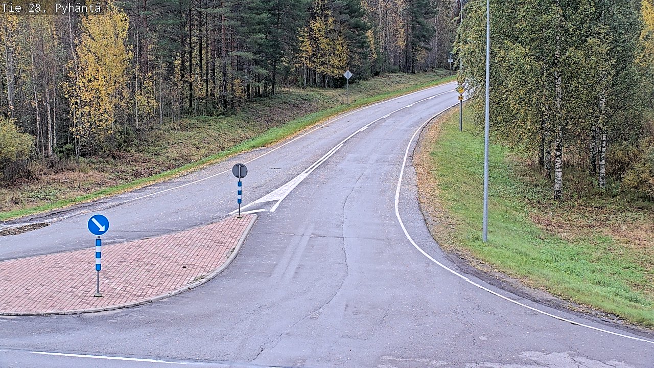 Weather Camera Image Road 28 Pyhäntä, Pyhäntä, Pohjois-Pohjanmaa