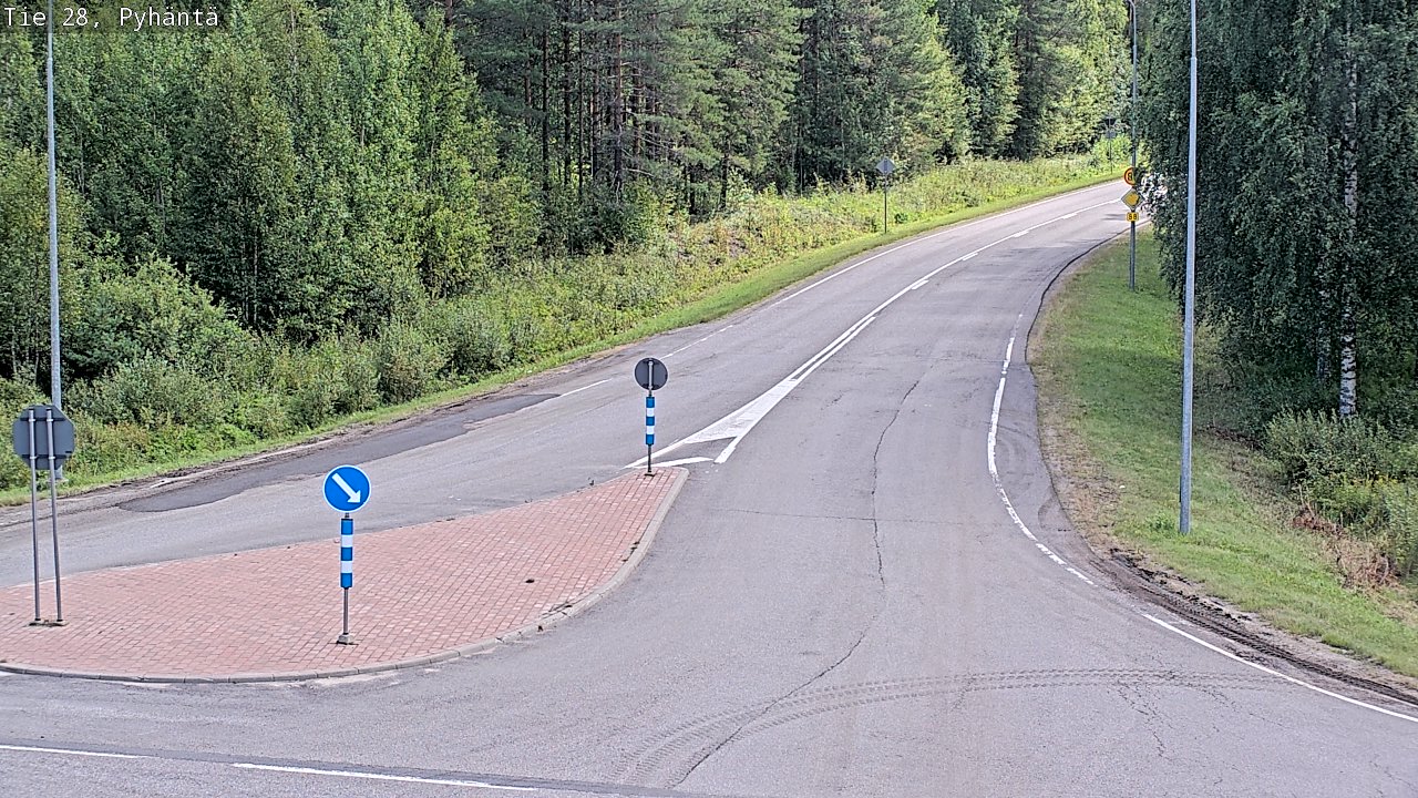 Kelikamerat Kuva Tie 28 Pyhäntä, Pyhäntä, Pohjois-Pohjanmaa