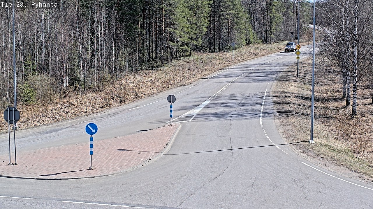 Kelikamerat Kuva Tie 28 Pyhäntä, Pyhäntä, Pohjois-Pohjanmaa