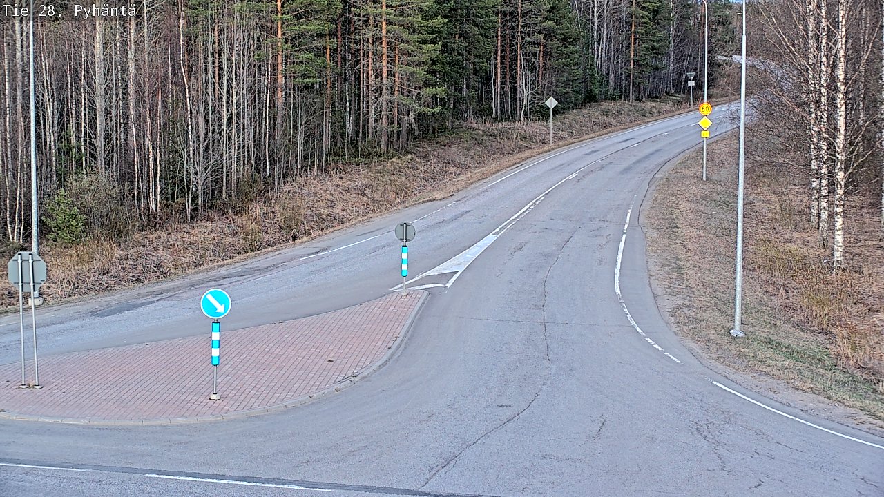 Kelikamerat Kuva Tie 28 Pyhäntä, Pyhäntä, Pohjois-Pohjanmaa