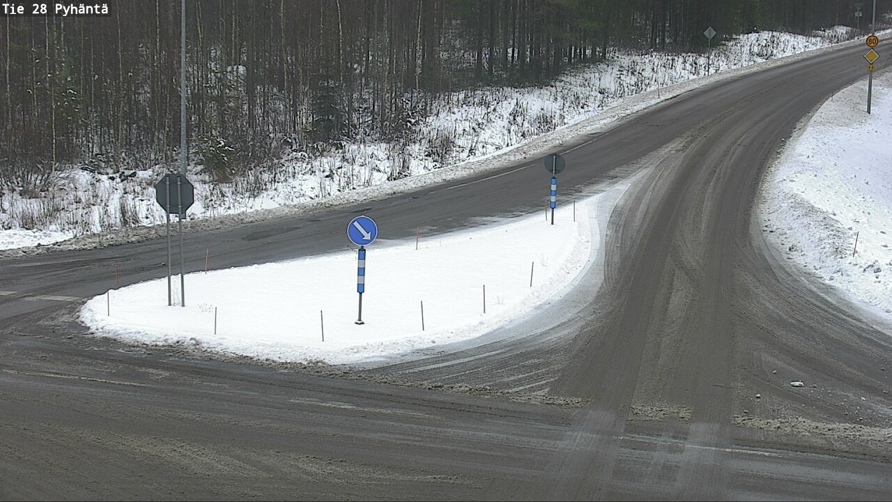 Weather Camera Image Road 28 Pyhäntä, Pyhäntä, Pohjois-Pohjanmaa