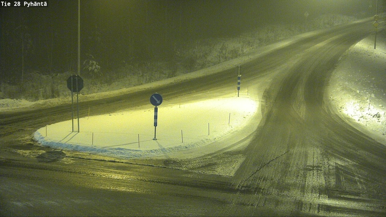 Weather Camera Image Road 28 Pyhäntä, Pyhäntä, Pohjois-Pohjanmaa
