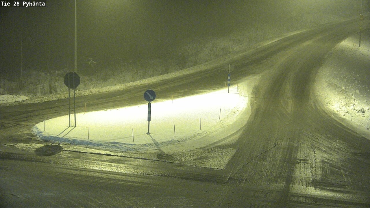 Weather Camera Image Road 28 Pyhäntä, Pyhäntä, Pohjois-Pohjanmaa