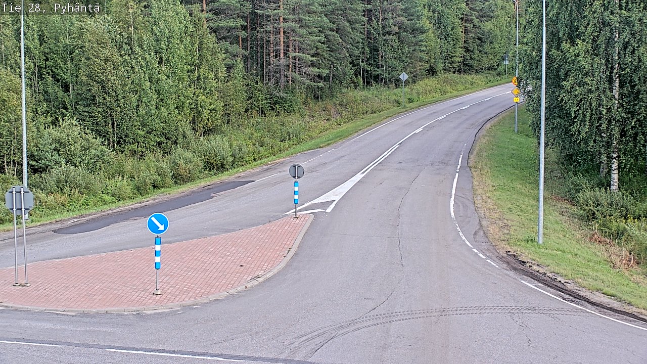 Kelikamerat Kuva Tie 28 Pyhäntä, Pyhäntä, Pohjois-Pohjanmaa