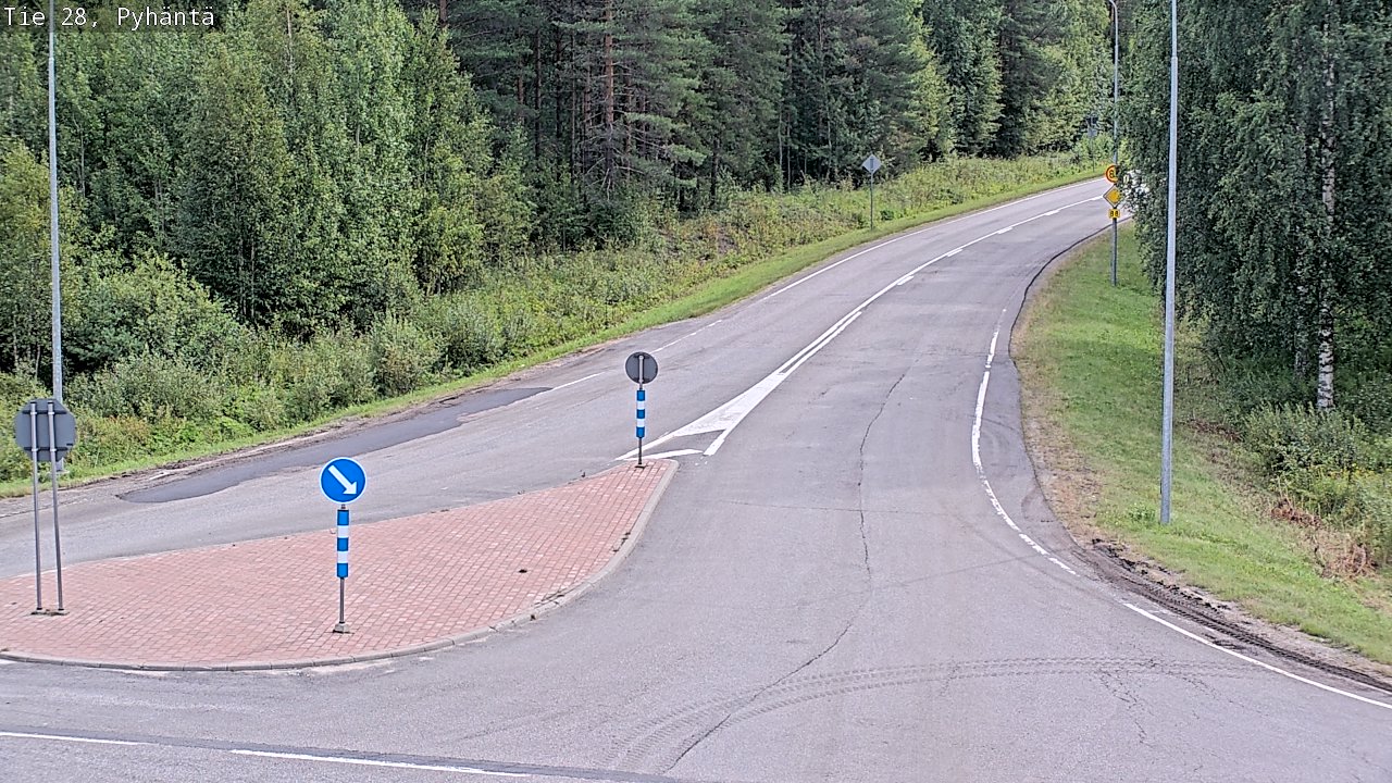 Kelikamerat Kuva Tie 28 Pyhäntä, Pyhäntä, Pohjois-Pohjanmaa