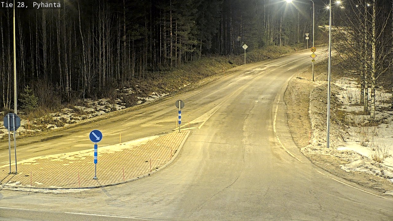 Kelikamerat Kuva Tie 28 Pyhäntä, Pyhäntä, Pohjois-Pohjanmaa