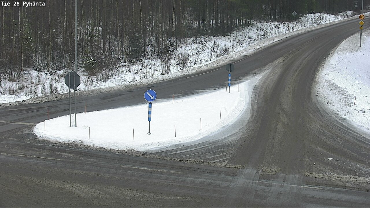 Weather Camera Image Road 28 Pyhäntä, Pyhäntä, Pohjois-Pohjanmaa