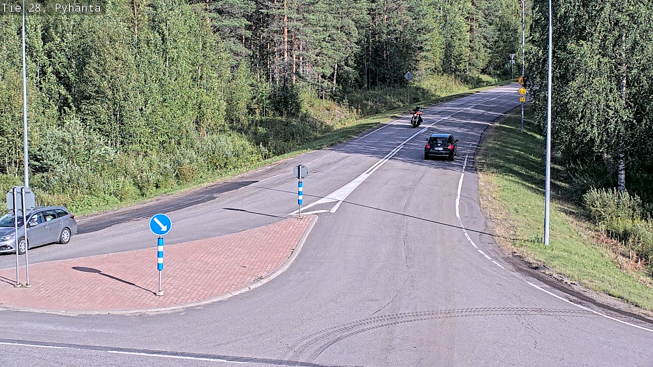 Kelikamerat Kuva Tie 28 Pyhäntä, Pyhäntä, Pohjois-Pohjanmaa