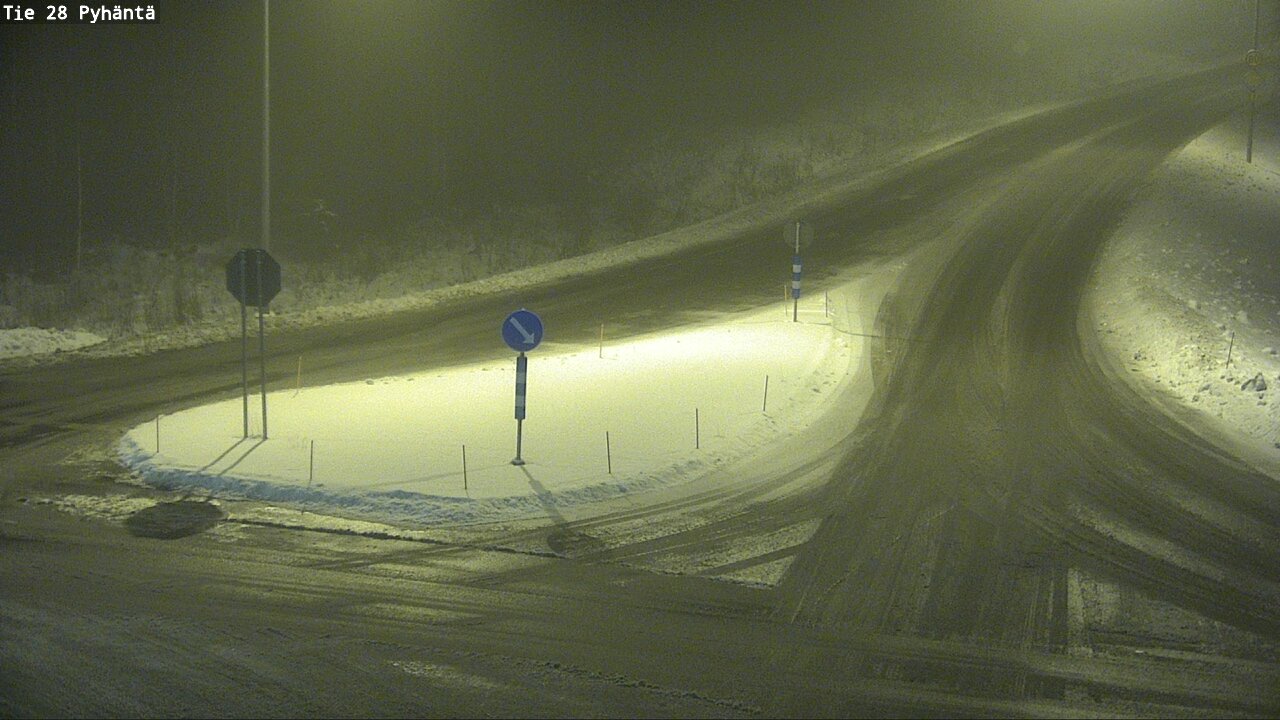 Weather Camera Image Road 28 Pyhäntä, Pyhäntä, Pohjois-Pohjanmaa