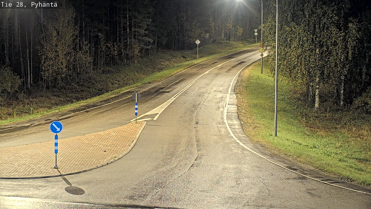 Kelikamerat Kuva Tie 28 Pyhäntä, Pyhäntä, Pohjois-Pohjanmaa