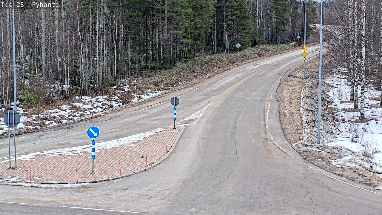 Kelikamerat Kuva Tie 28 Pyhäntä, Pyhäntä, Pohjois-Pohjanmaa
