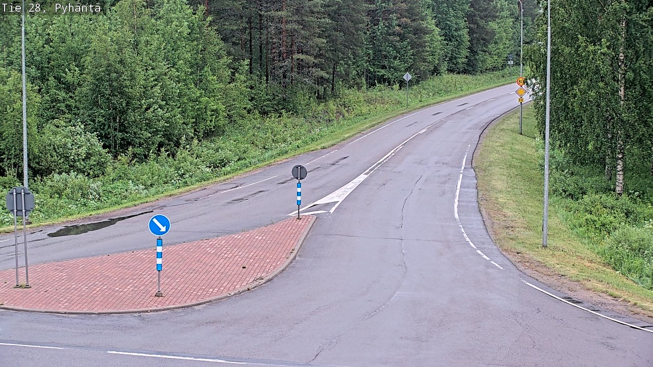Kelikamerat Kuva Tie 28 Pyhäntä, Pyhäntä, Pohjois-Pohjanmaa