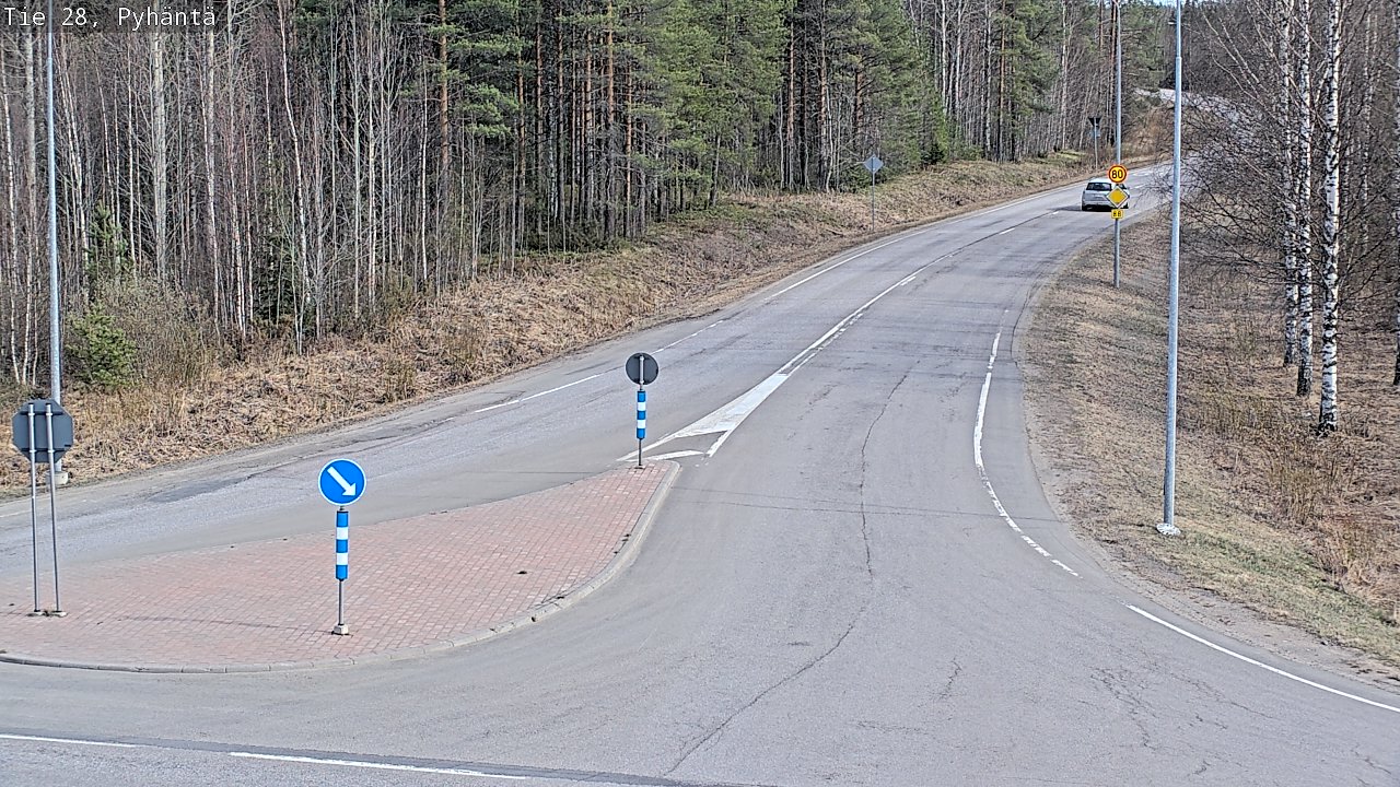 Kelikamerat Kuva Tie 28 Pyhäntä, Pyhäntä, Pohjois-Pohjanmaa