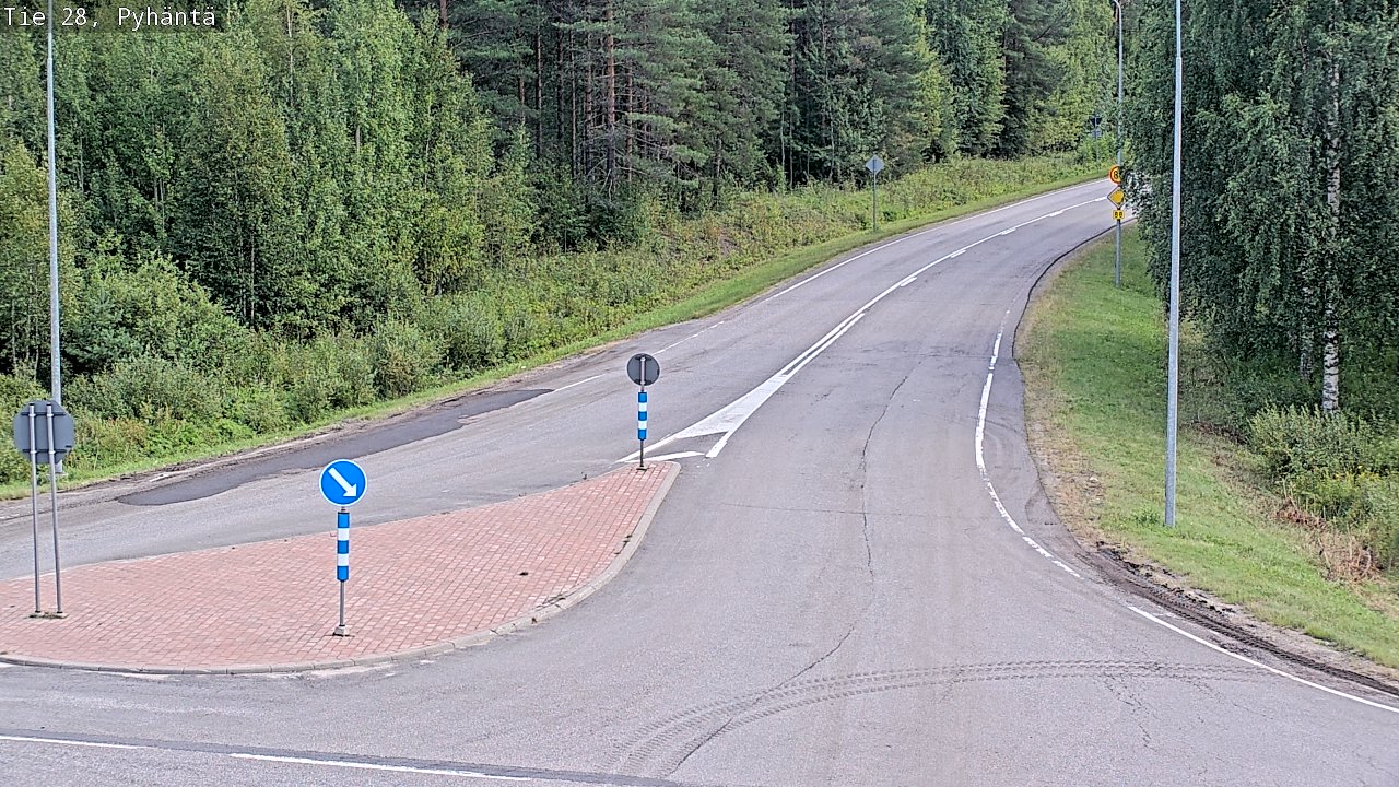 Kelikamerat Kuva Tie 28 Pyhäntä, Pyhäntä, Pohjois-Pohjanmaa