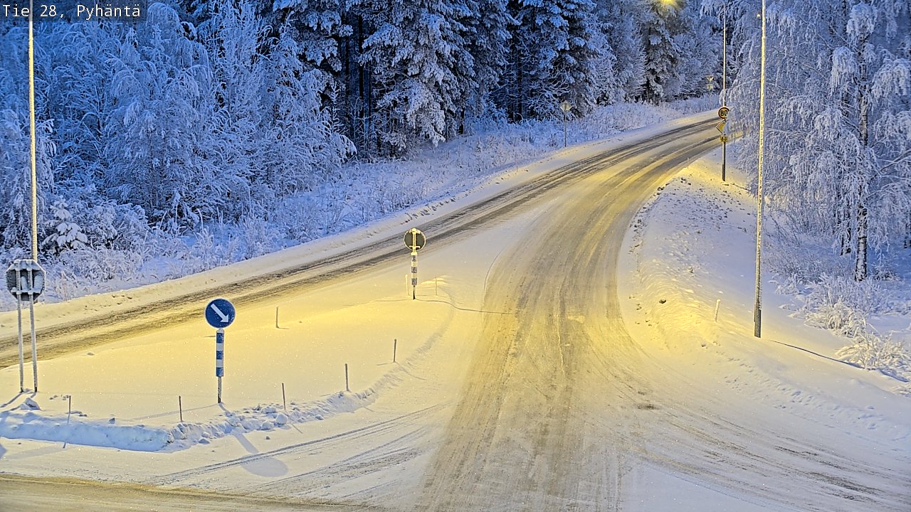 Kelikamerat Kuva Tie 28 Pyhäntä, Pyhäntä, Pohjois-Pohjanmaa