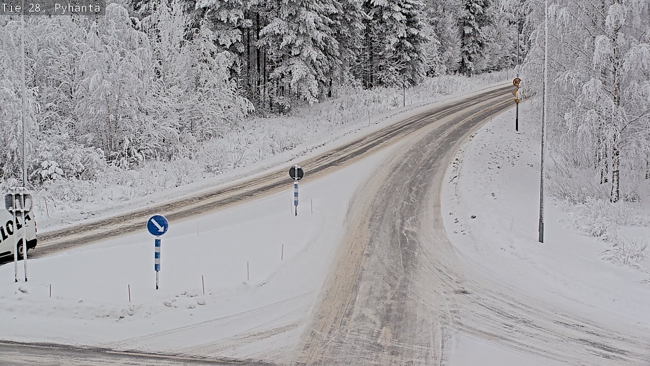 Kelikamerat Kuva Tie 28 Pyhäntä, Pyhäntä, Pohjois-Pohjanmaa
