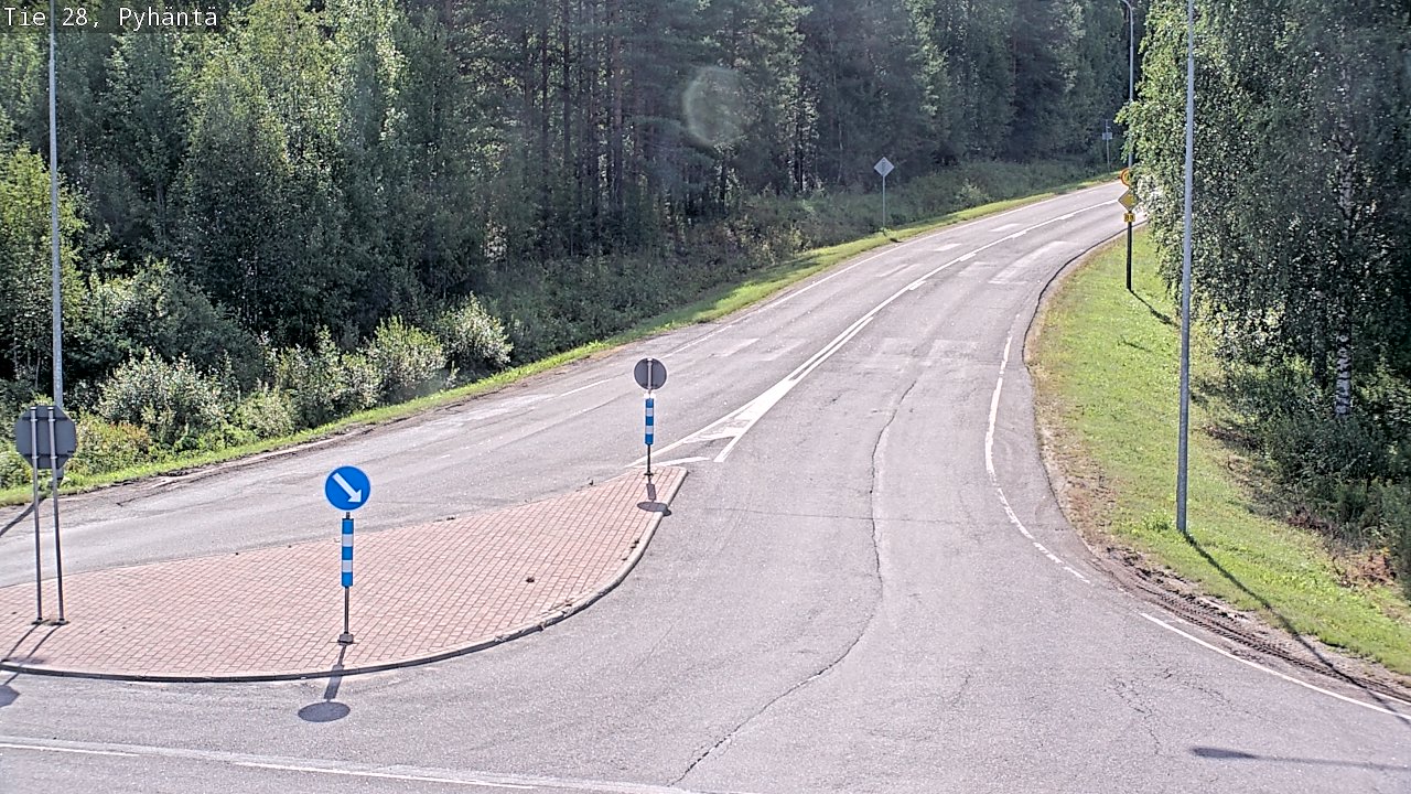 Weather Camera Image Road 28 Pyhäntä, Pyhäntä, Pohjois-Pohjanmaa