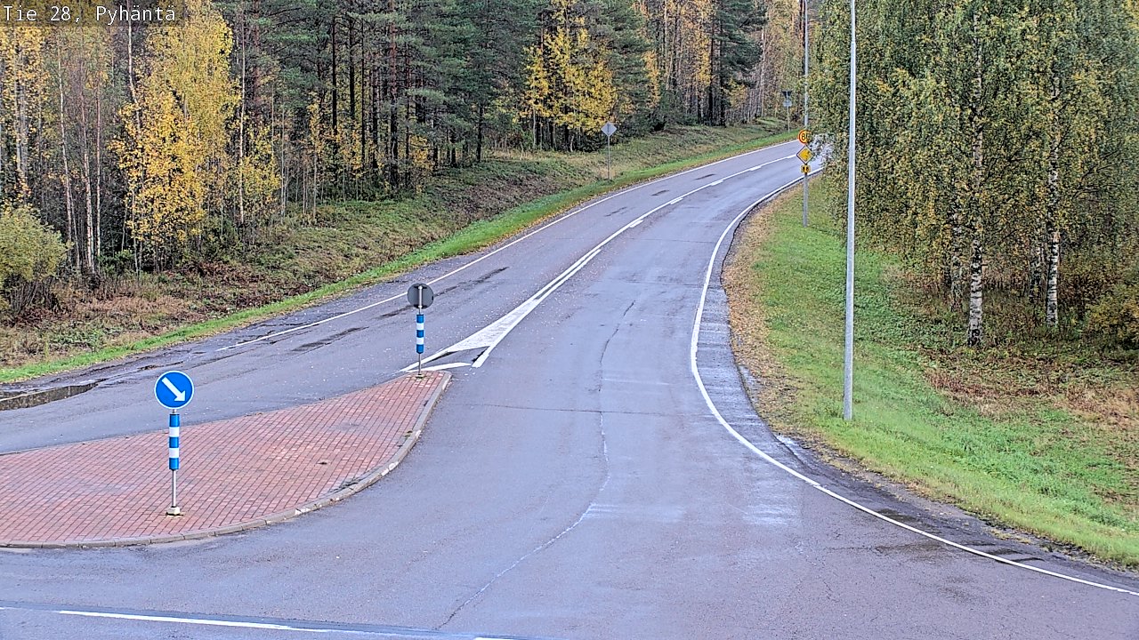 Kelikamerat Kuva Tie 28 Pyhäntä, Pyhäntä, Pohjois-Pohjanmaa