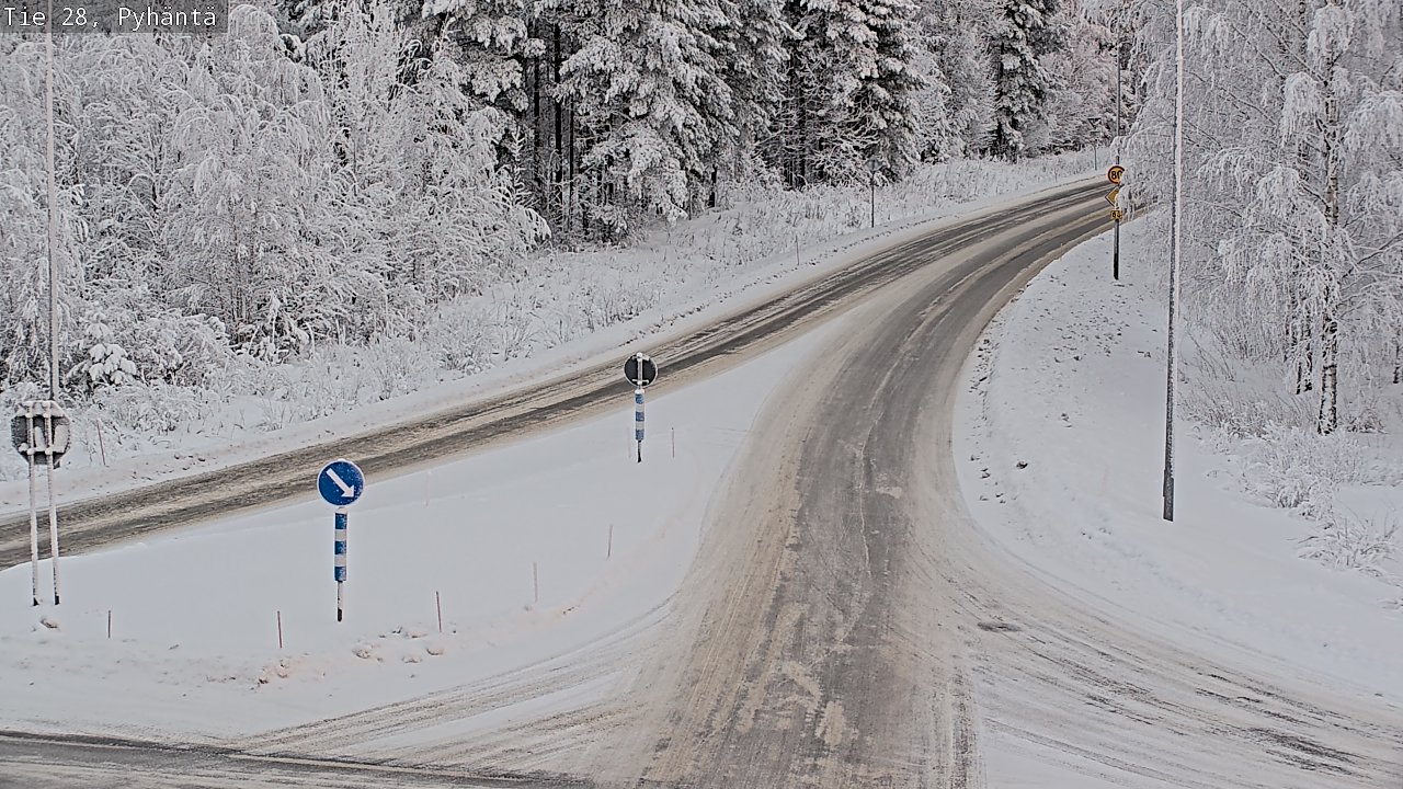 Kelikamerat Kuva Tie 28 Pyhäntä, Pyhäntä, Pohjois-Pohjanmaa