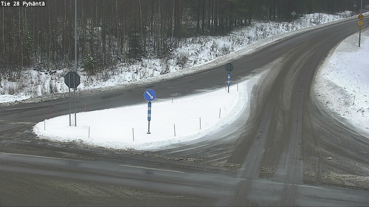 Weather Camera Image Road 28 Pyhäntä, Pyhäntä, Pohjois-Pohjanmaa