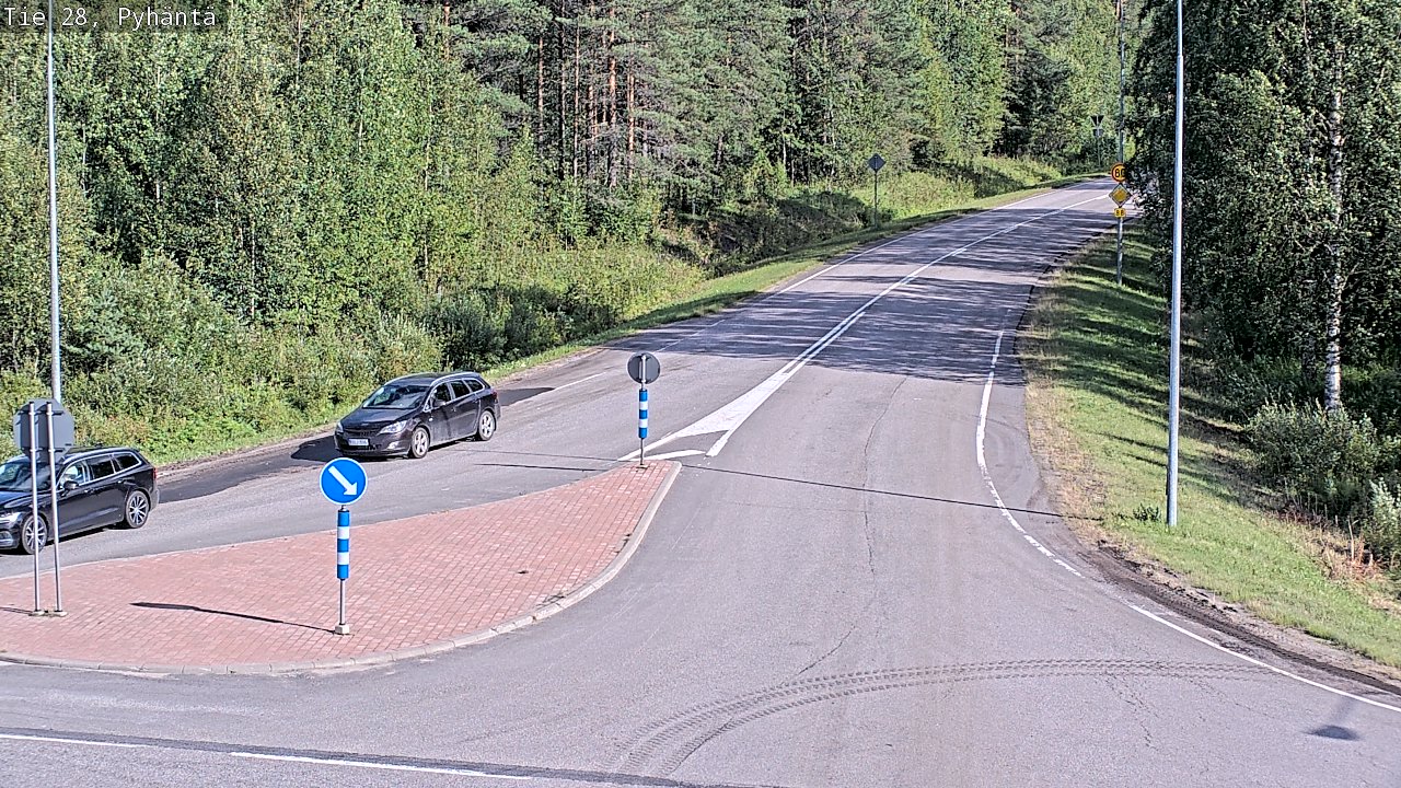 Kelikamerat Kuva Tie 28 Pyhäntä, Pyhäntä, Pohjois-Pohjanmaa