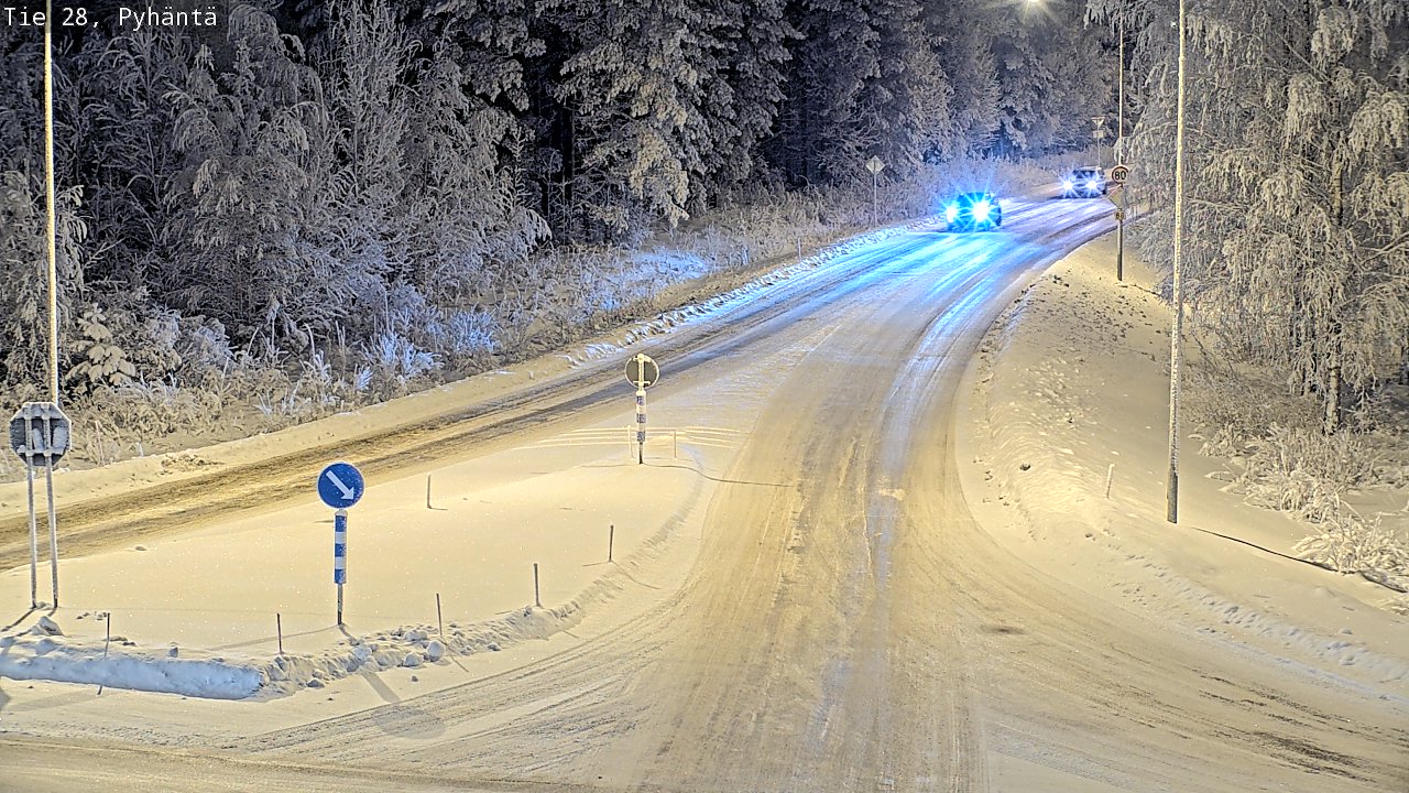 Kelikamerat Kuva Tie 28 Pyhäntä, Pyhäntä, Pohjois-Pohjanmaa