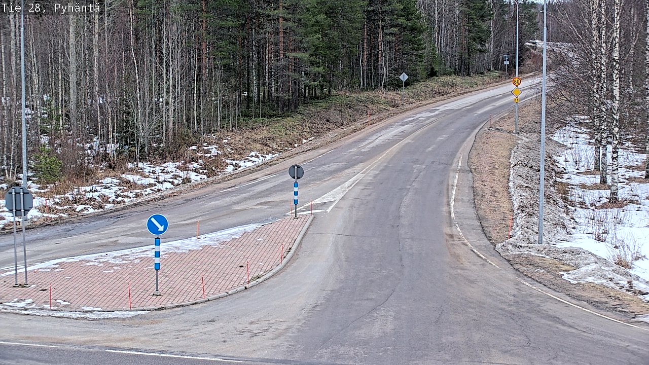 Kelikamerat Kuva Tie 28 Pyhäntä, Pyhäntä, Pohjois-Pohjanmaa