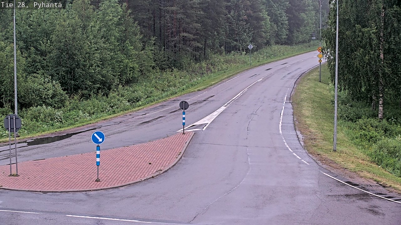 Kelikamerat Kuva Tie 28 Pyhäntä, Pyhäntä, Pohjois-Pohjanmaa