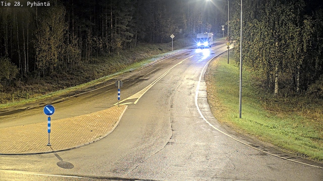 Kelikamerat Kuva Tie 28 Pyhäntä, Pyhäntä, Pohjois-Pohjanmaa