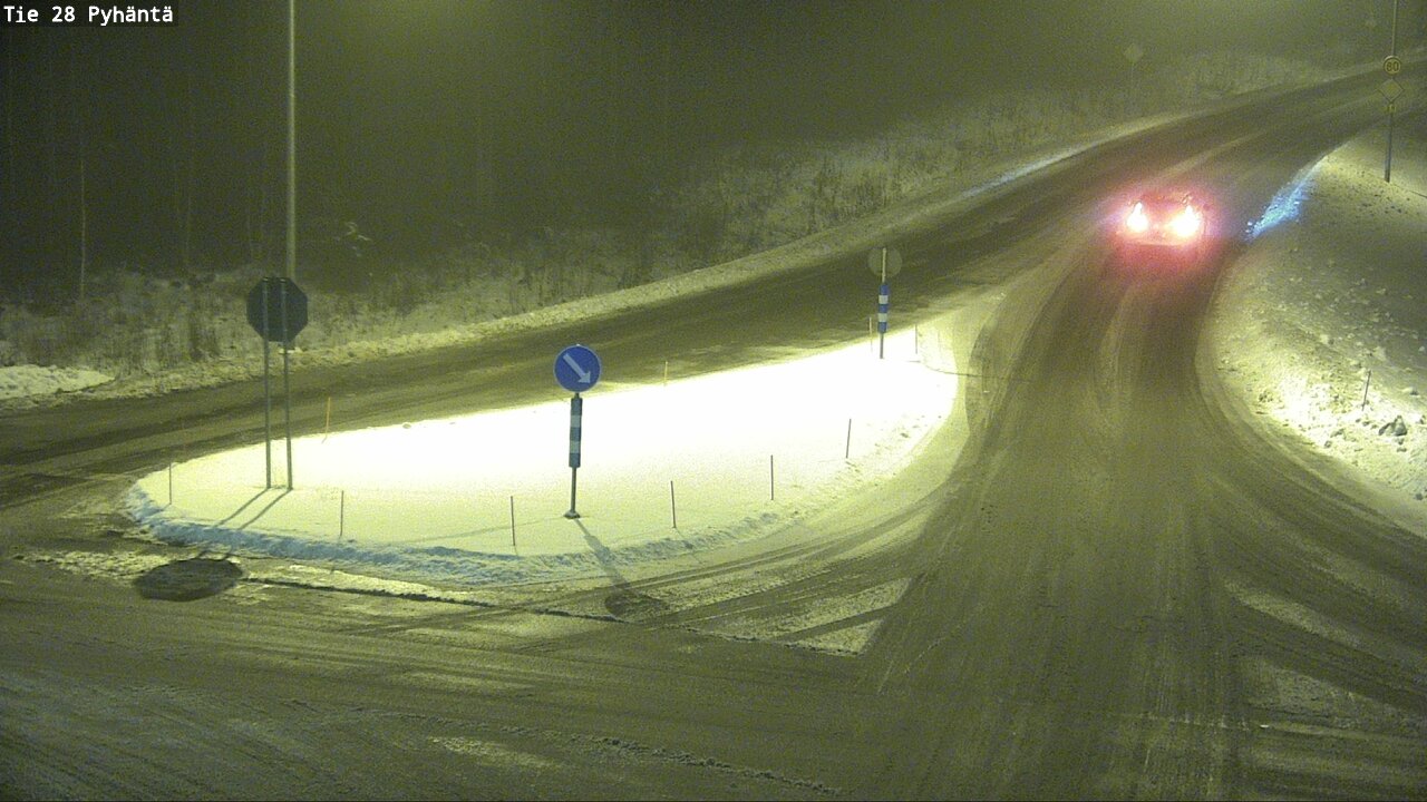 Weather Camera Image Road 28 Pyhäntä, Pyhäntä, Pohjois-Pohjanmaa