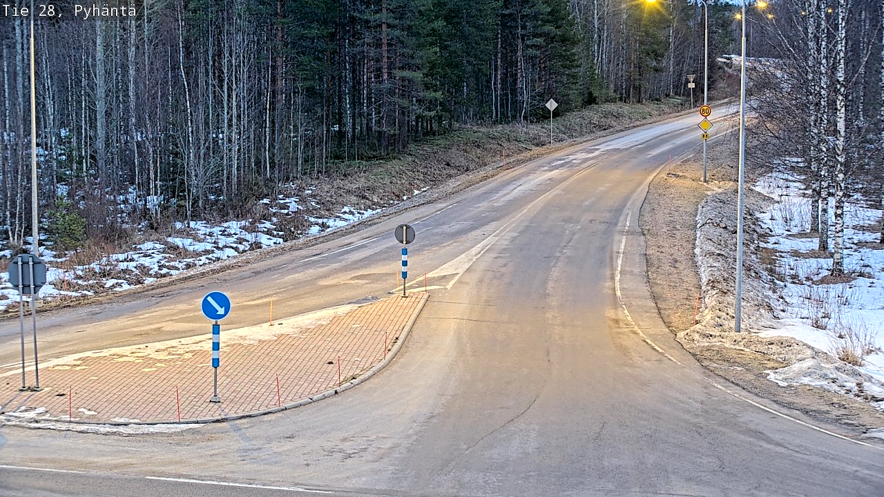 Kelikamerat Kuva Tie 28 Pyhäntä, Pyhäntä, Pohjois-Pohjanmaa
