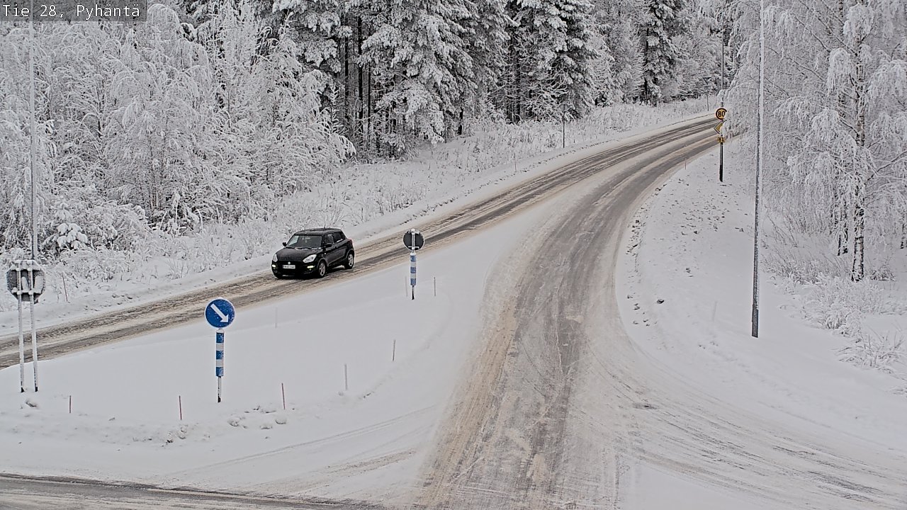 Kelikamerat Kuva Tie 28 Pyhäntä, Pyhäntä, Pohjois-Pohjanmaa