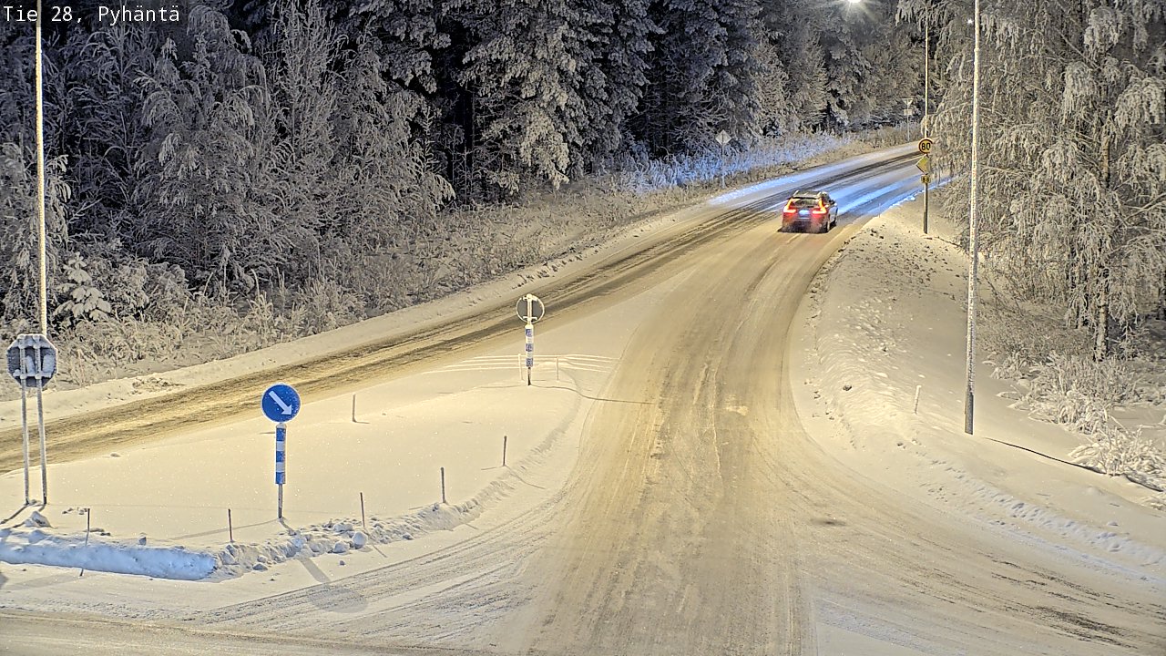 Kelikamerat Kuva Tie 28 Pyhäntä, Pyhäntä, Pohjois-Pohjanmaa