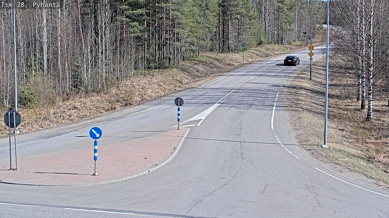 Kelikamerat Kuva Tie 28 Pyhäntä, Pyhäntä, Pohjois-Pohjanmaa