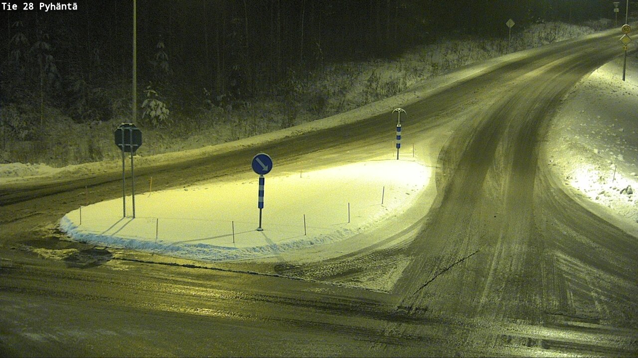 Weather Camera Image Road 28 Pyhäntä, Pyhäntä, Pohjois-Pohjanmaa