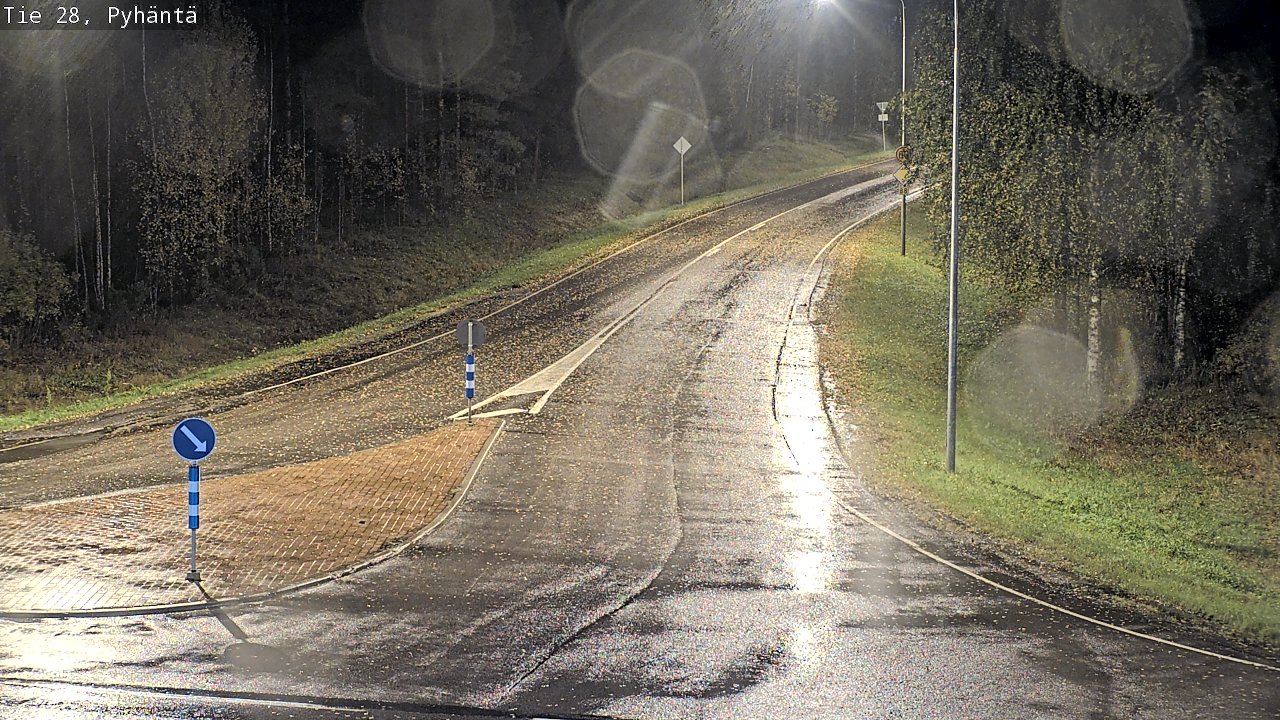 Kelikamerat Kuva Tie 28 Pyhäntä, Pyhäntä, Pohjois-Pohjanmaa