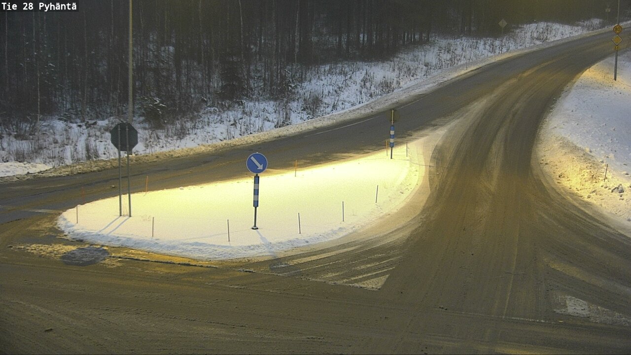 Weather Camera Image Road 28 Pyhäntä, Pyhäntä, Pohjois-Pohjanmaa