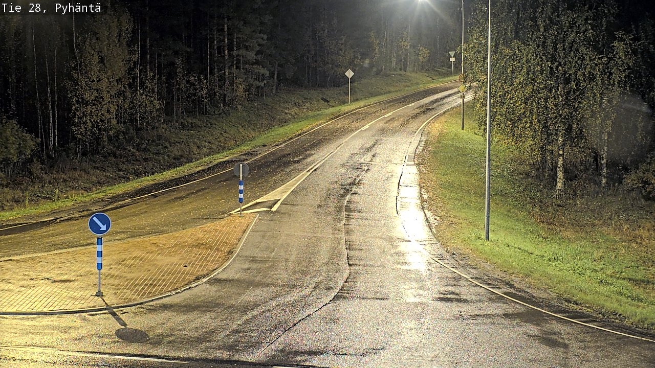 Kelikamerat Kuva Tie 28 Pyhäntä, Pyhäntä, Pohjois-Pohjanmaa