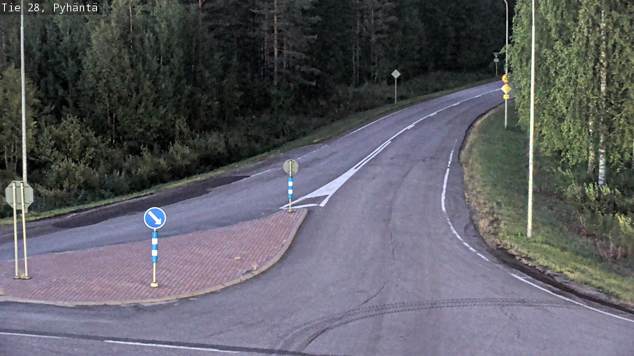 Kelikamerat Kuva Tie 28 Pyhäntä, Pyhäntä, Pohjois-Pohjanmaa