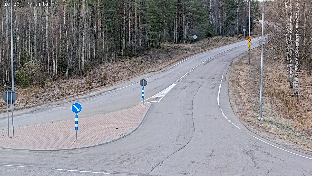 Kelikamerat Kuva Tie 28 Pyhäntä, Pyhäntä, Pohjois-Pohjanmaa