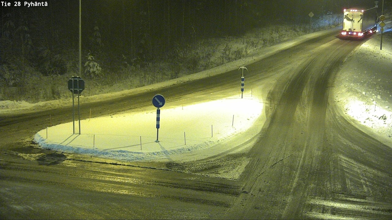 Weather Camera Image Road 28 Pyhäntä, Pyhäntä, Pohjois-Pohjanmaa