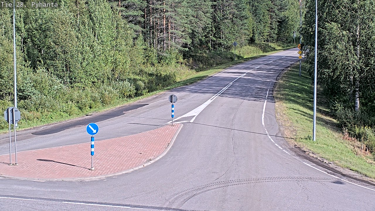 Kelikamerat Kuva Tie 28 Pyhäntä, Pyhäntä, Pohjois-Pohjanmaa