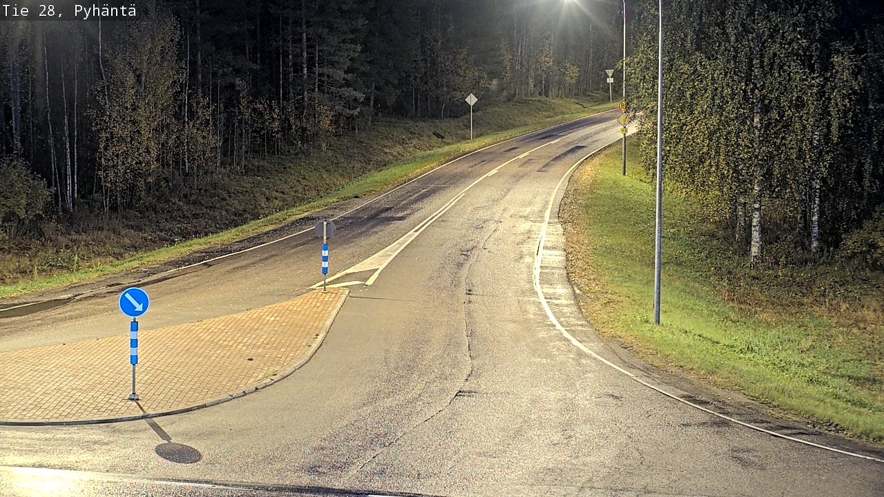 Kelikamerat Kuva Tie 28 Pyhäntä, Pyhäntä, Pohjois-Pohjanmaa