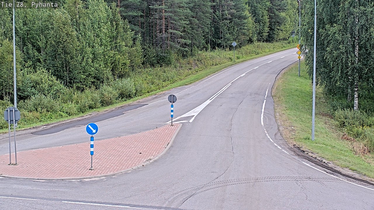 Kelikamerat Kuva Tie 28 Pyhäntä, Pyhäntä, Pohjois-Pohjanmaa